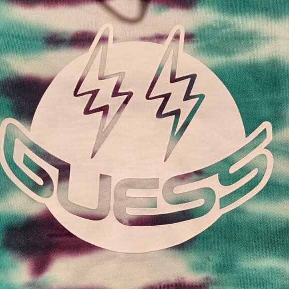 Guess & J.Balvin Collaboration For " Colores" Album Tie-Dye Hoodie Unisex - Picture 4 of 10